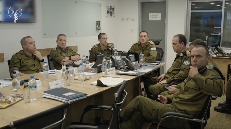 Israeli military chief of staff Herzi Halevi leads an operation at a location called Tel Aviv, Israel, in this screenshot from a video released on August 25, 2024. Israel Defense Forces/Handout via REUTERS THIS IMAGE WAS PROVIDED BY A THIRD PARTY. BLANK FROM SOURCE.