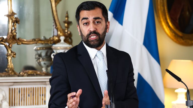Former first minister Humza Yousaf. Pic: PA