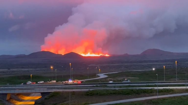 Blue Lagoon evacuated after volcano erupts