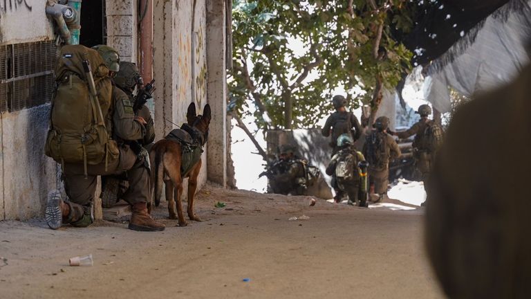 Photos from the activity of the “Haruv” Reconnaissance Battalion in Tulkarm on 28/08/2024 in the occupied West Bank. Pic: IDF 