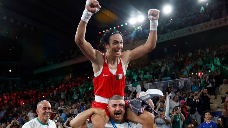 Imane Khelif: Algerian boxer at centre of gender row wins gold to become  Olympic champion in Paris | World News | Sky News