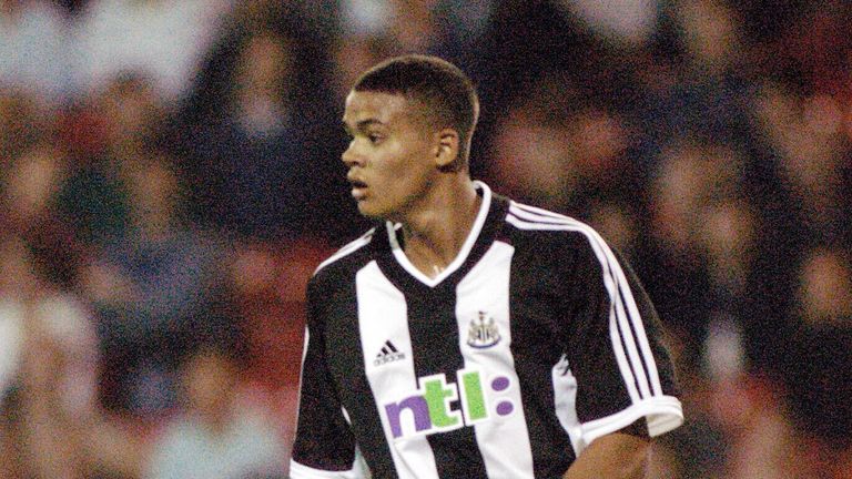 Jermaine Jenas playing for Newcastle United in 2002. Pic: PA