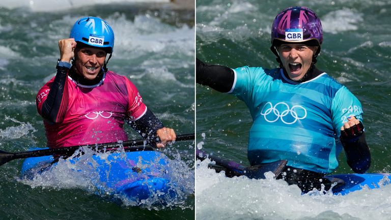 Team GB's Joe Clarke and Kimberley Woods. Pics: AP