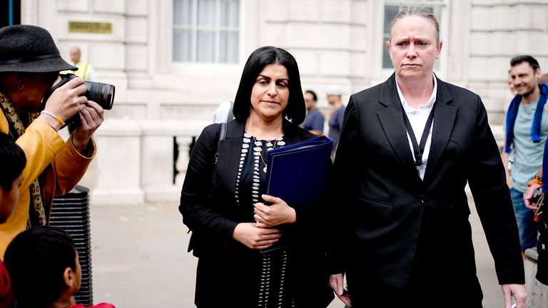 Lord Chancellor and Secretary of State for Justice Shabana Mahmood leaving Downing Street.
Pic: PA qhidddidqihtinv