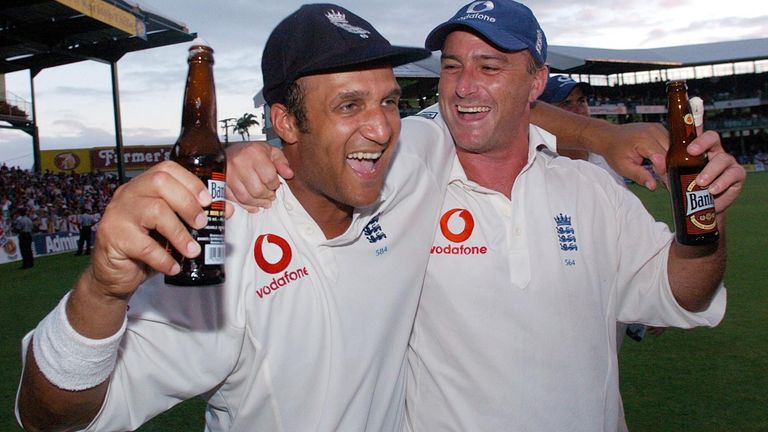 File photo dated 03-04-2004 of England's Mark Butcher (left) and Graham Thorpe. Former England batter Graham Thorpe has died at the age of 55, the England and Wales Cricket Board has announced. Issue date: Monday August 5, 2024.

