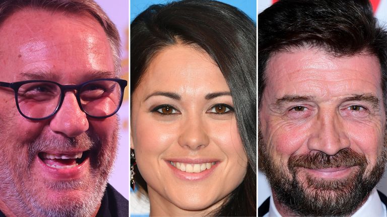 (L-R) Paul Merson, Sam Quek and Nick Knowles. Pics: Getty and PA
