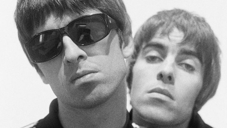 Noel and Liam Gallagher in 1994. Pic: Paul Slattery