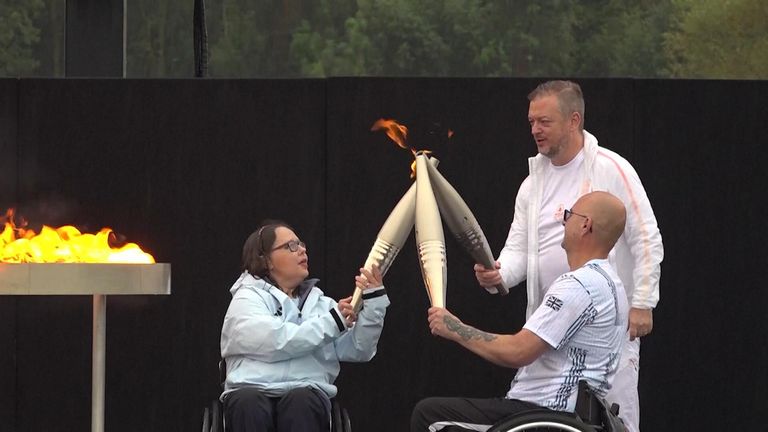 Paralympic flame lit up ahead of Games