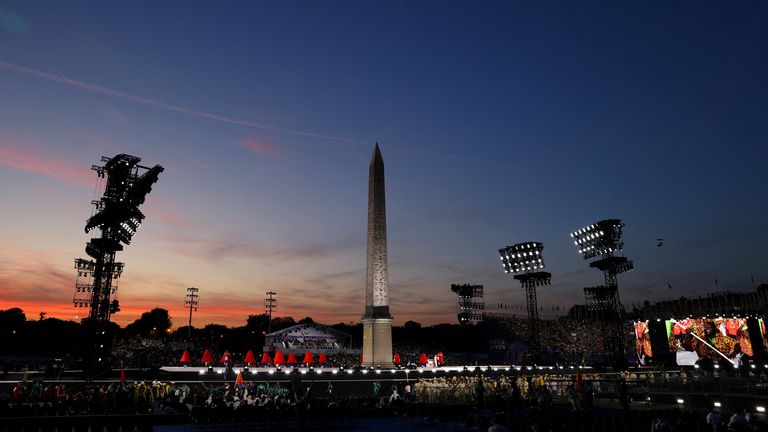 The Obelisk of Luxor on the Place de la Concorde. Pic: Reuters