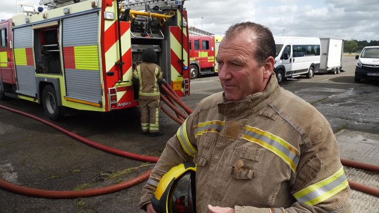 Paul Speight from the Fire Service College in Gloucestershire