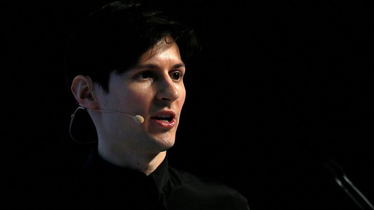 Founder and CEO of Telegram Pavel Durov delivers a keynote speech during the Mobile World Congress in Barcelona, Spain February 23, 2016. REUTERS/Albert Gea
