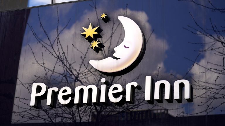 شعار Premier Inn. الصورة: PA