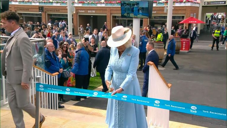 Queen Camilla visit racecourse