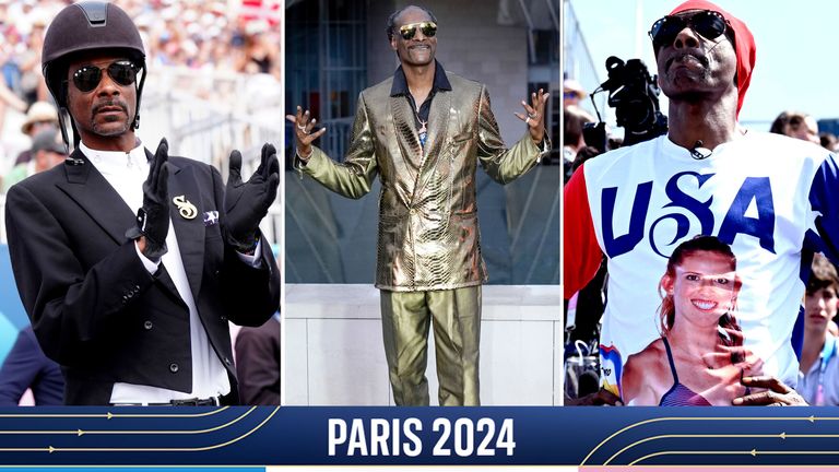 Snoop Dogg has brought his unique style to the Olympics. Pic: Reuters/AP 