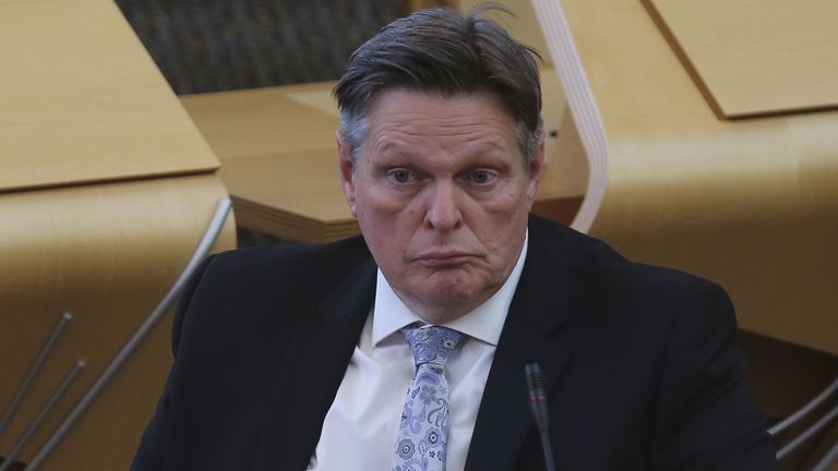 Scottish Conservative MSP Stephen Kerr during the appointment of Scottish Ministers and Junior Ministers, at the Scottish Parliament in Holyrood, Edinburgh. Picture date: Thursday May 20, 2021.