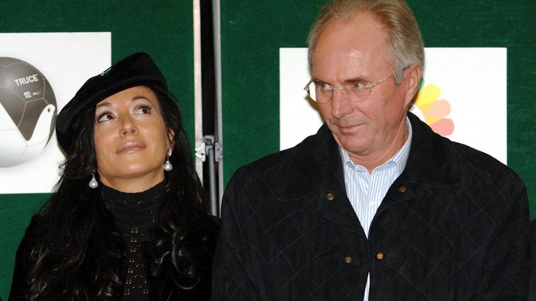 Eriksson and Dell'Olio in 2006. Pic: PA