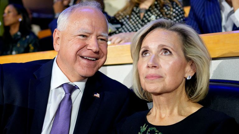 Tim Walz accused of lying about fertility treatment but wife reveals they  did undergo IUI | US News | Sky News