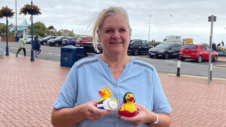 Jackie Rogers, owner of Hyper Value gift shop in Barry Island