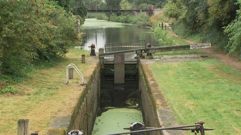 Canal in the West Midlands is being tested for toxic chemicals