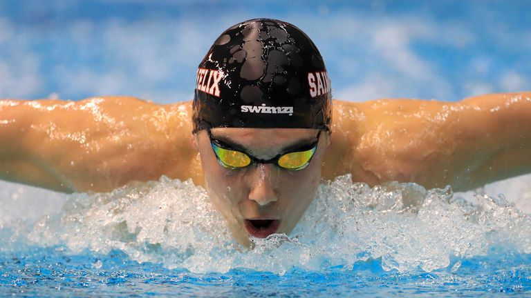 William Ellard at the Citi Para Swimming World Series in Sheffield in 2023. Pic: PA