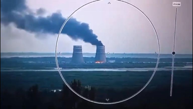 Fire Erupts at Zaporizhzhia Nuclear Plant
