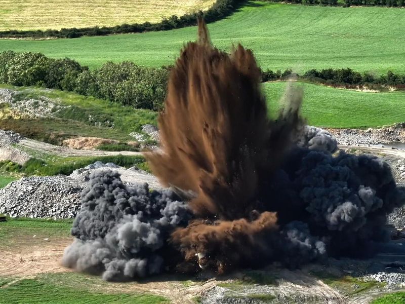 WW2 bomb detonated as residents evacuated.