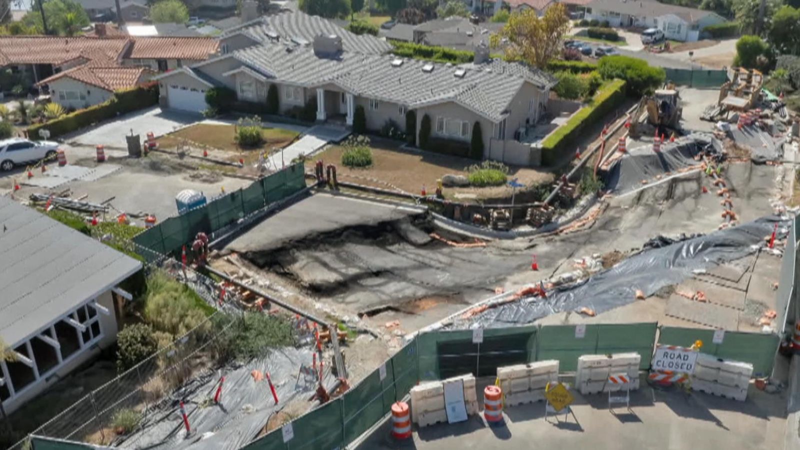 California city in 'slowmotion landslide' as land crumbles away and