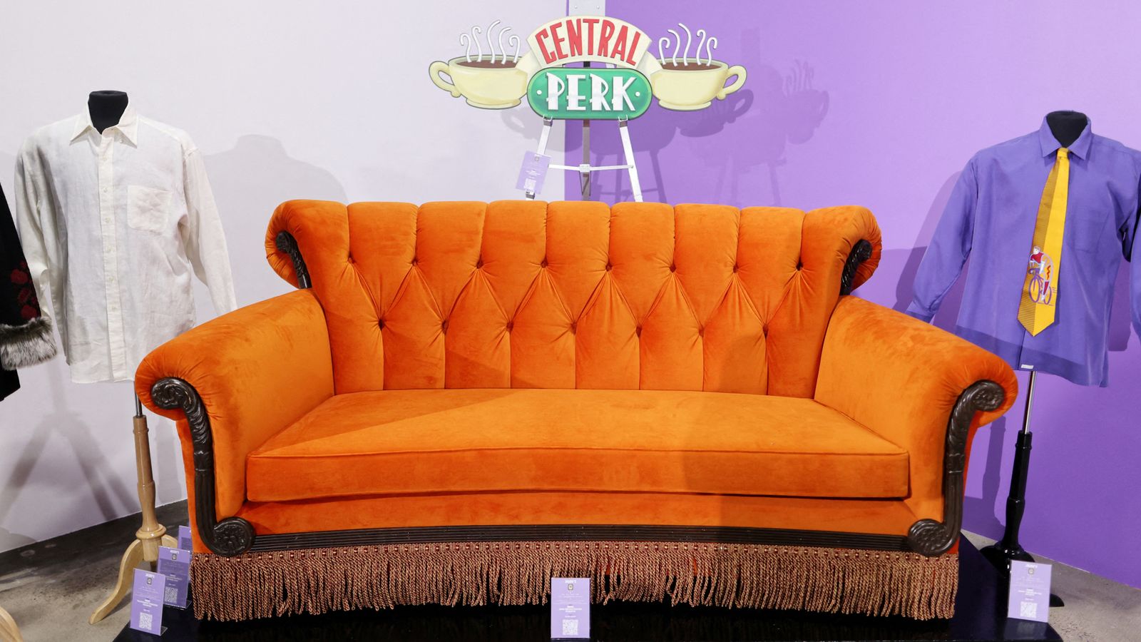 Matthew Perry's jumper and Central Perk couch among memorabilia sold at