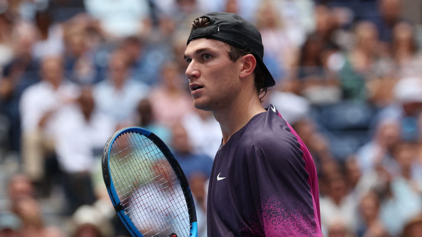 Britain’s Jack Draper vomits on court as he loses first grand slam semi-final to Italy’s Jannik Sinner at US Open