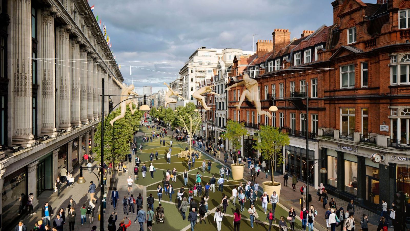 Traffic could be banned on Oxford Street under plans by London mayor Sadiq Khan