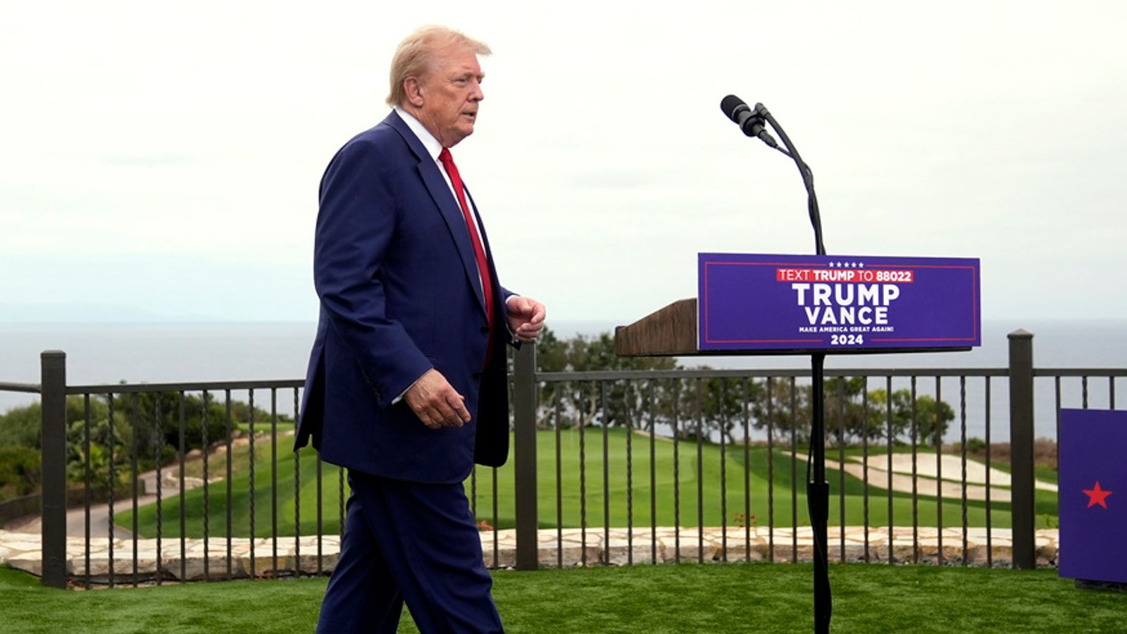 US election latest: Trump in California and Harris in Pennsylvania - as Pope criticises both