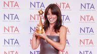 Davina McCall, winner of the Special Recognition Award, at the National Television Awards.
Pic: PA