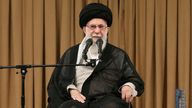 Iran's Supreme Leader Ayatollah Ali Khamenei speaks during a meeting in Tehran, Iran, September 25, 2024. Office of the Iranian Supreme Leader/WANA (West Asia News Agency)/Handout via REUTERS ATTENTION EDITORS - THIS PICTURE WAS PROVIDED BY A THIRD PARTY. WATERMARK FROM SOURCE.