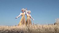 Russia annexation of Ukrainian regions - celebrations in Luhansk
pic: AP (grab from video) 