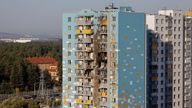 A view shows a damaged multi-storey residential building following an alleged Ukrainian drone attack in the course of Russia-Ukraine conflict, in Ramenskoye in the Moscow region, Russia September 10, 2024. REUTERS/Maxim Shemetov
report content