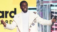 P Diddy at the 2022 Billboard Music Awards in Las Vegas, 2022. Pic: Reuters