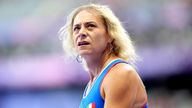 Italy's Valentina Petrillo during the Women's 400m - T12 Round 1 Heat 4 at the Stade de France on day five of the Paris 2024 Summer Paralympic Games.
Pic: PA