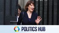 Rachel Reeves leaves Downing Street following a cabinet meeting. 
Pic: PA