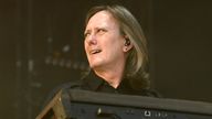 Roger O'Donnell on stage at a music festival in 2019. Pic: AP