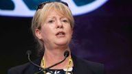 SNP Cabinet Secretary for Finance and Local government Shona Robison delivers her speech at the SNP Annual National Conference at the Edinburgh International Conference Centre. Picture date: Saturday August 31, 2024.