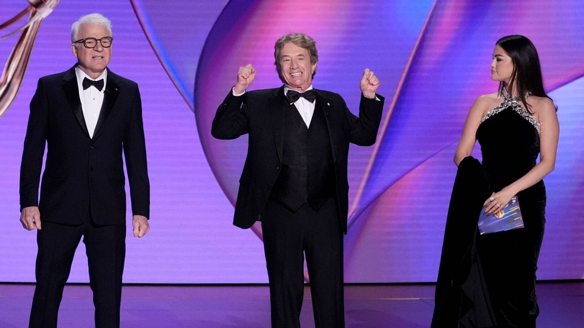 Selena Gomez mocks 'childless cat lady' remarks at Emmys Ents & Arts