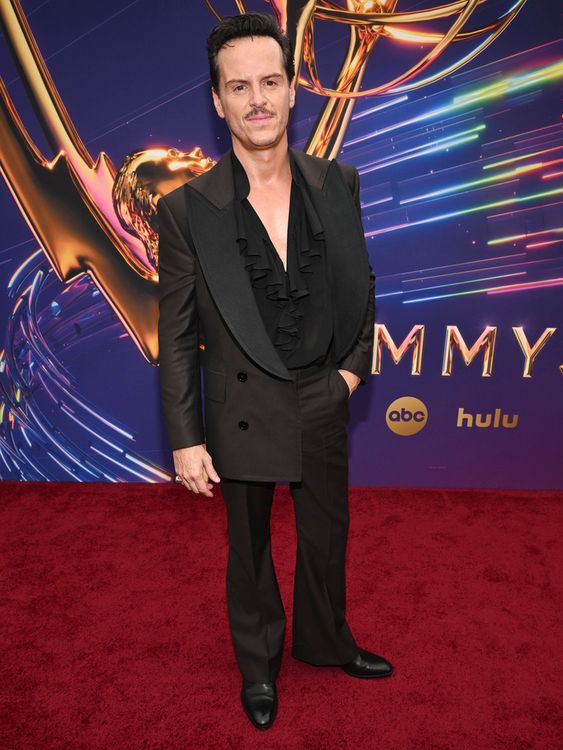 Andrew Scott walks the Red Carpet at the 76th Emmy Awards on Sunday, Sept. 15, 2024 at the Peacock Theater in Los Angeles. (Photo by Dan Steinberg/Invision for the Television Academy/AP Content Services)