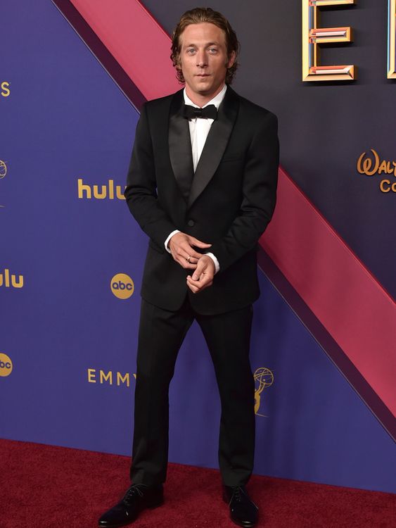 Jeremy Allen White arrives at the 76th Primetime Emmy Awards on Sunday, Sept. 15, 2024, at the Peacock Theater in Los Angeles. (Photo by Richard Shotwell/Invision/AP)