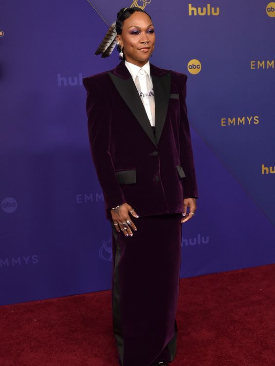 Kali Reis arrives at the 76th Primetime Emmy Awards on Sunday, Sept. 15, 2024, at the Peacock Theater in Los Angeles. (Photo by Richard Shotwell/Invision/AP)