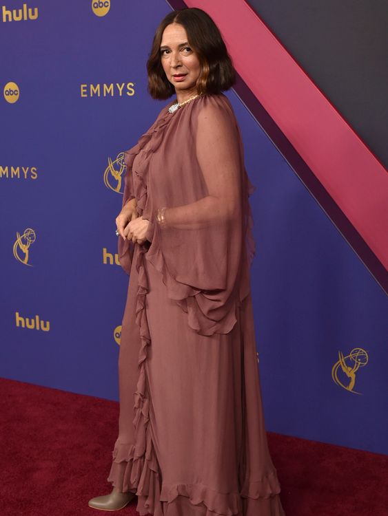 Maya Rudolph arrives at the 76th Primetime Emmy Awards on Sunday, Sept. 15, 2024, at the Peacock Theater in Los Angeles. (Photo by Richard Shotwell/Invision/AP)