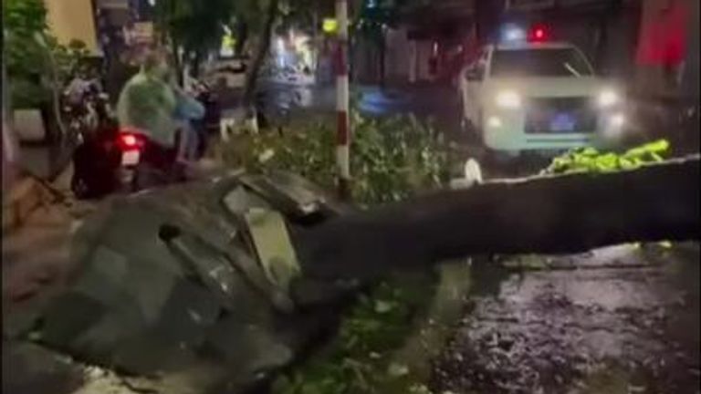 At least 14 people were killed and 176 others injured after Typhoon Yagi hit northern Vietnam, local media report.