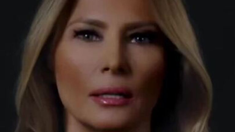 Melania Trump posted a video on social media promoting her new biography ‘Melania’.