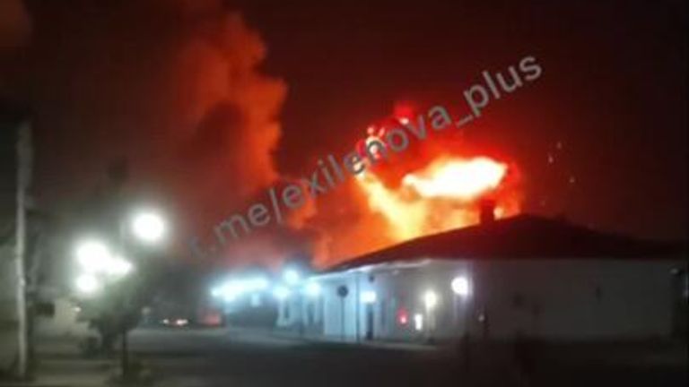 Ukrainian drone attack on Russia&#39;s Tver region