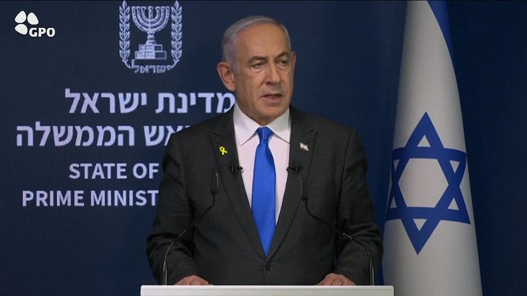 Primeiro-ministro israelense, Benjamin Netanyahu 