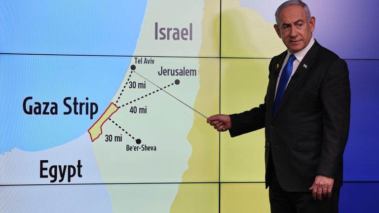 Israeli Prime Minister Benjamin Netanyahu. Pic: Abir Sultan/Pool via AP